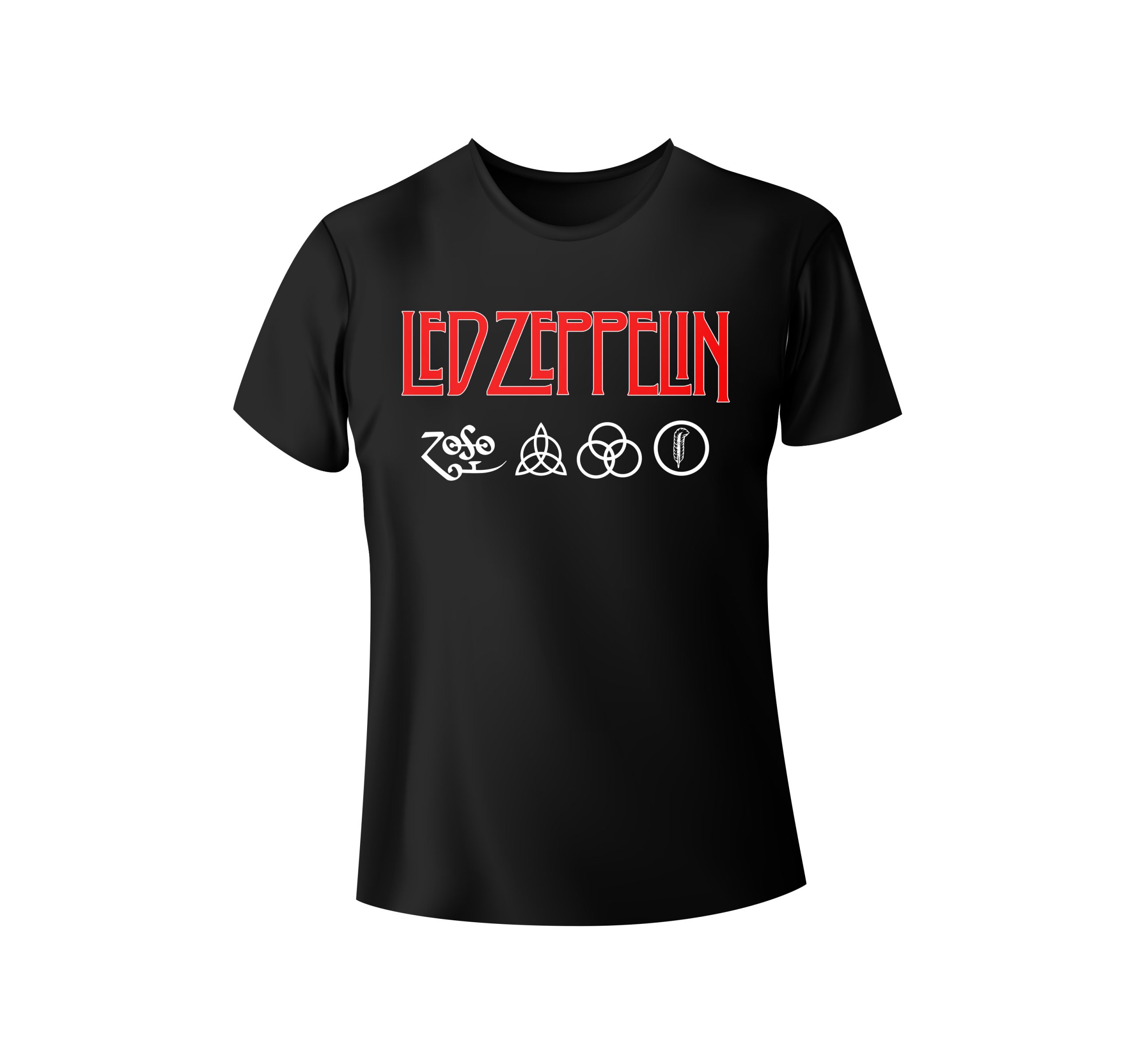 LED ZEPPELIN Logo Artwork dvostrana majica - Print Shop | Mitalex