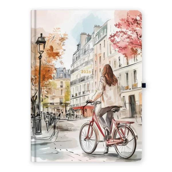 Ženski rokovnik 2026 Pariško jutro